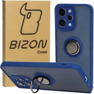 Hurtownia GSM - Etui z uchwytem na palec Bizon Case Hybrid Ring do Xiaomi Redmi 12 kouřové s modrým rámem - BIZ2466 - {ean13} - Hurt
