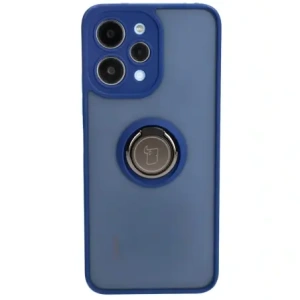Hurtownia GSM - Etui z uchwytem na palec Bizon Case Hybrid Ring do Xiaomi Redmi 12 kouřové s modrým rámem - BIZ2466 - {ean13} - Hurt