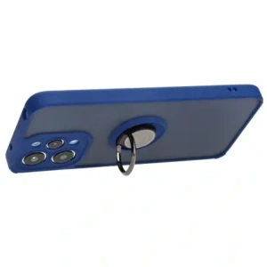 Hurtownia GSM - Bizon Case Hybrid Ring Xiaomi Redmi 12 fumuriu cu un cadru albastru marin - BIZ2466 - {ean13} - Hurt