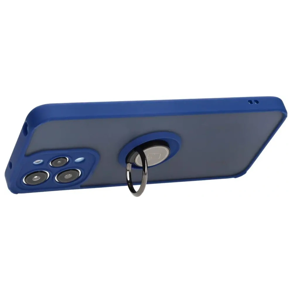 Hurtownia GSM - Bizon Case Hybrid Ring Xiaomi Redmi 12 rauchig mit einem marineblauen Rahmen - BIZ2466 - {ean13} - Hurt