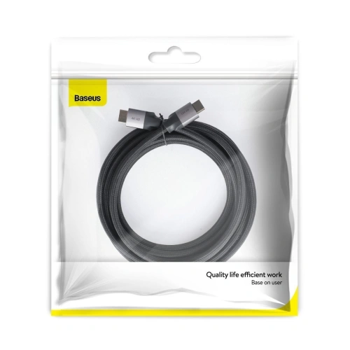 Kabel HDMI 2.0 Baseus Enjoyment Series, 4K, 3D, 5m (szary)