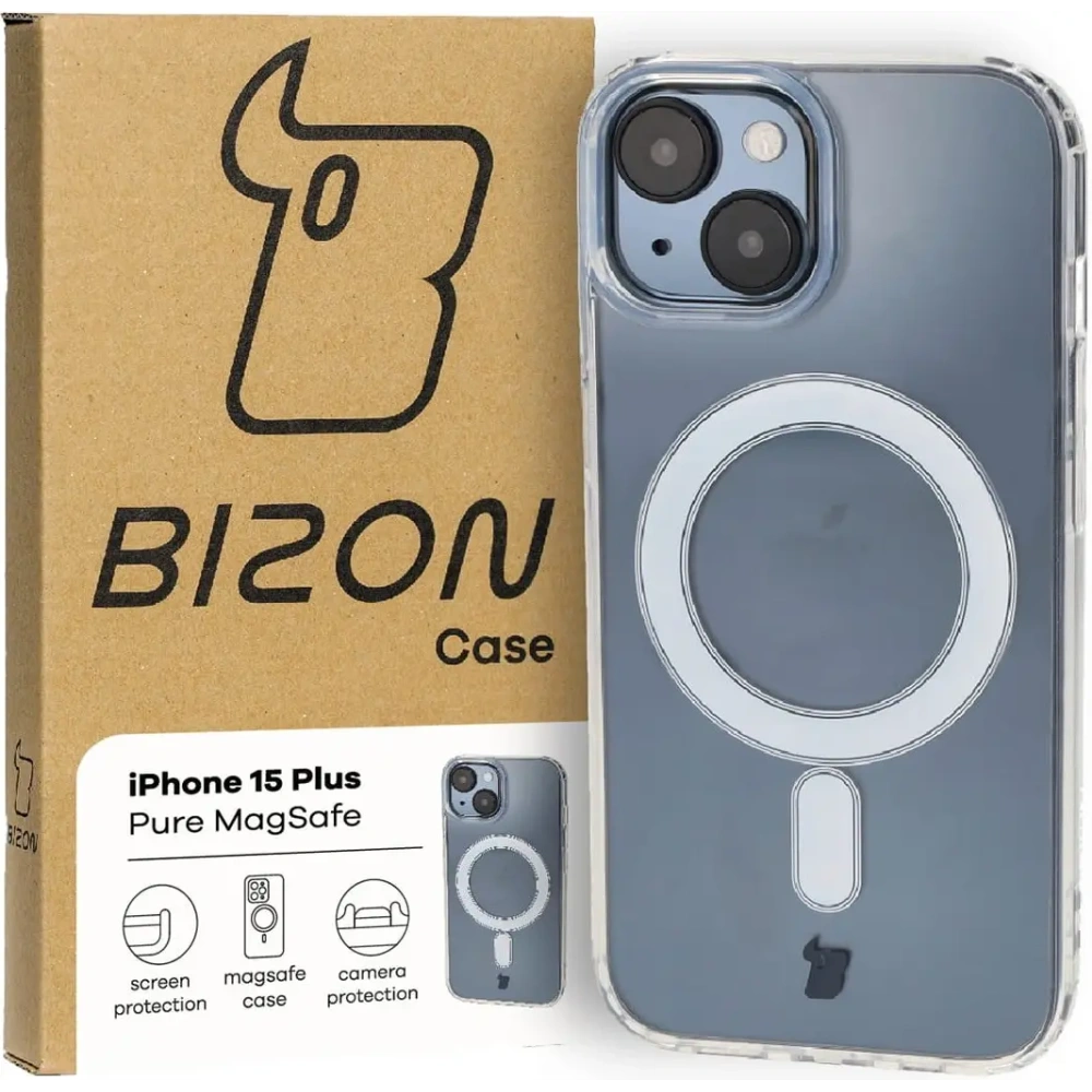 Hurtownia GSM - Etui Bizon Case Pure Magnetic pro Apple iPhone 15 Plus průhledné - BIZ2470 - {ean13} - Hurt