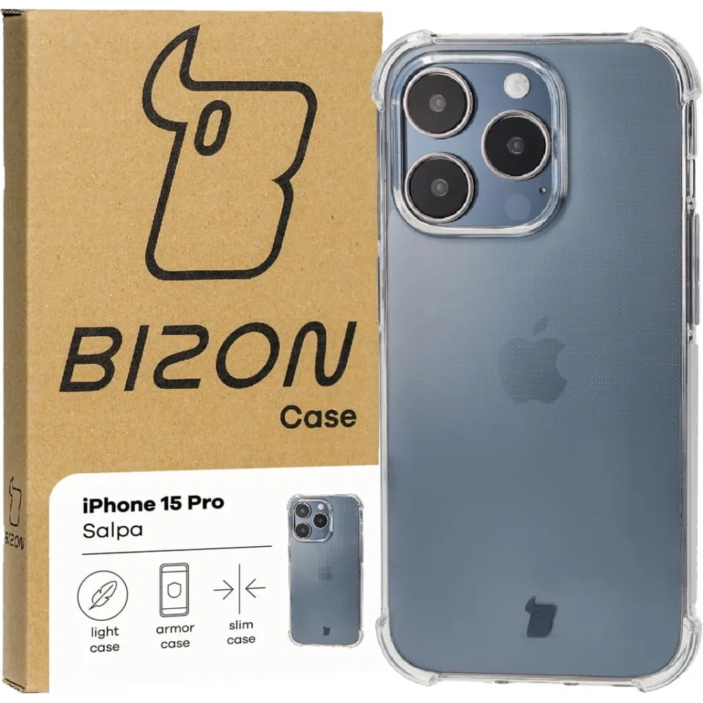 Hurtownia GSM - Bizon Case Salpa Apple iPhone 15 Pro átlátszó - BIZ2472 - {ean13} - Hurt