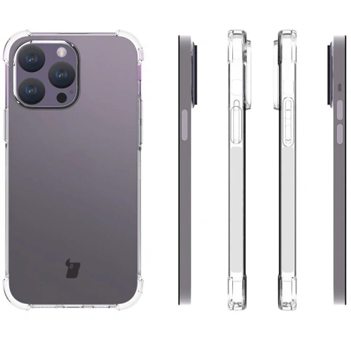 Elastyczne etui Bizon Case Salpa do Apple iPhone 15 Pro Max przezroczyste