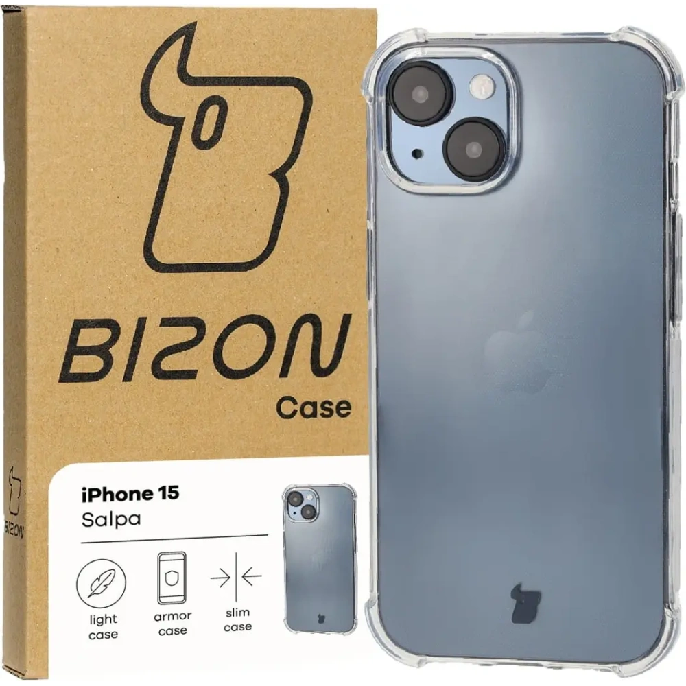 Hurtownia GSM - Bizon Case Salpa Apple iPhone 15 átlátszó - BIZ2474 - {ean13} - Hurt