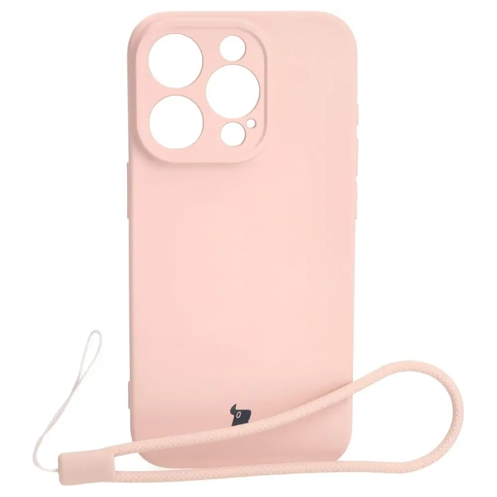 Hurtownia GSM - Etui Bizon Case Silicone do Apple iPhone 15 Pro jasnoróżowe - BIZ2475 - {ean13} - Hurt