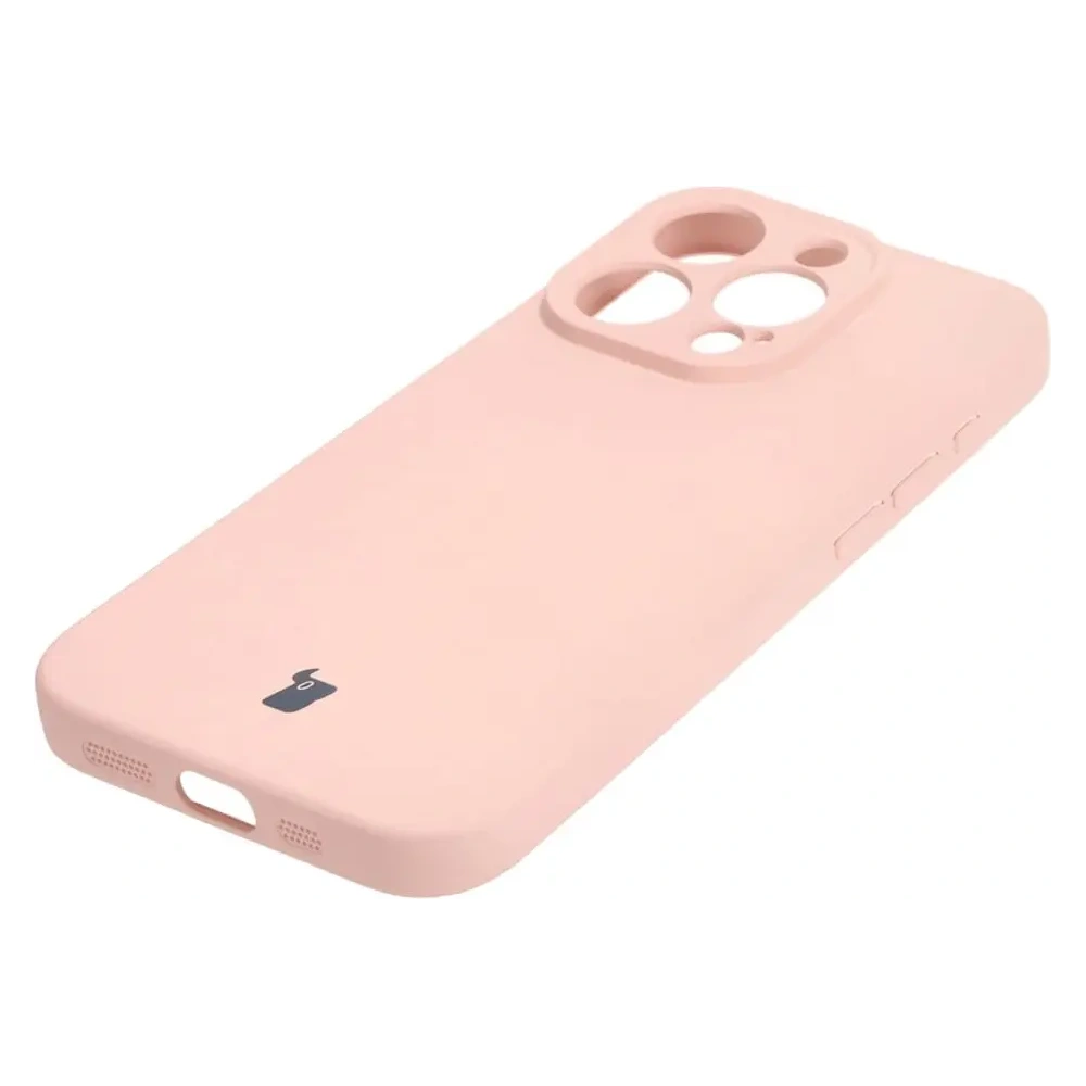 Hurtownia GSM - Etui Bizon Case Silicone do Apple iPhone 15 Pro jasnoróżowe - BIZ2475 - {ean13} - Hurt