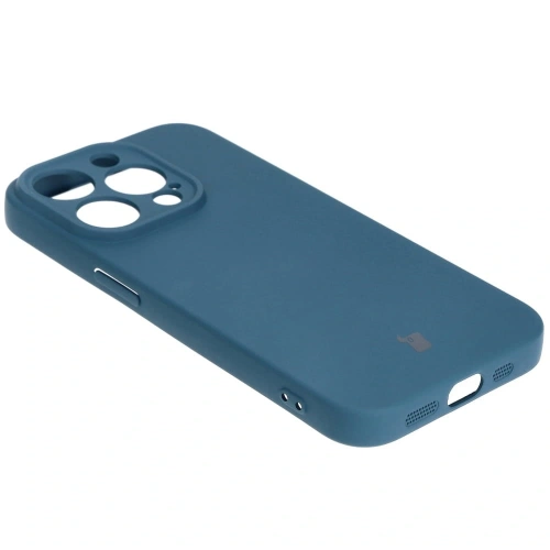 Etui Bizon Case Silicone do Apple iPhone 15 Pro granatowe