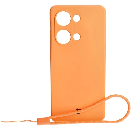 Etui Bizon Case Silicone Sq do OnePlus Nord 3 pomarańczowe