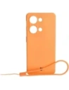 Etui Bizon Case Silicone Sq do OnePlus Nord 3 pomarańczowe