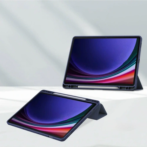 Etui Bizon Case Tab Clear Matt do Samsung Galaxy Tab S9 granatowe