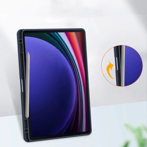 Etui Bizon Case Tab Clear Matt do Samsung Galaxy Tab S9 granatowe