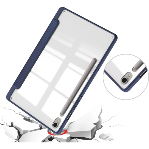 Etui Bizon Case Tab Clear Matt do Samsung Galaxy Tab S9 granatowe