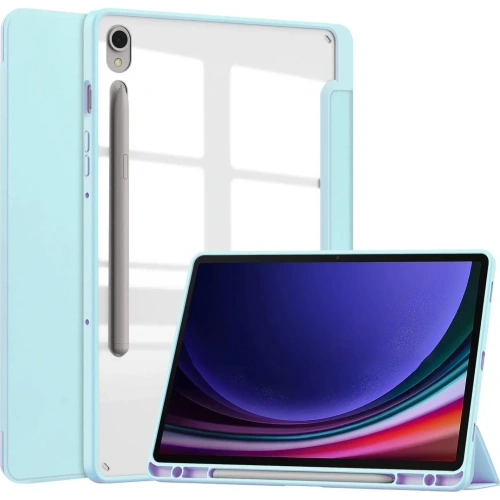 Etui Bizon Case Tab Clear Matt do Samsung Galaxy Tab S9 błękitne