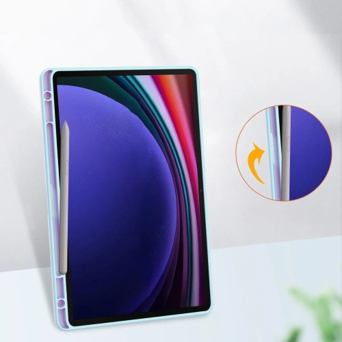 Etui Bizon Case Tab Clear Matt do Samsung Galaxy Tab S9 błękitne