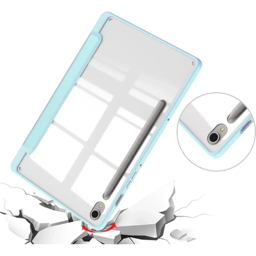 Etui Bizon Case Tab Clear Matt do Samsung Galaxy Tab S9 błękitne