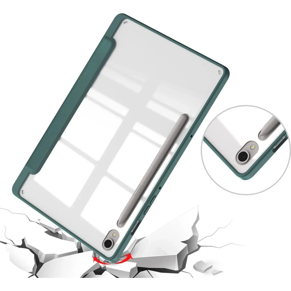 Hurtownia GSM - Etui Bizon Case Tab Clear Matt do Samsung Galaxy Tab S9 ciemnozielone - BIZ2487 - {ean13} - Hurt