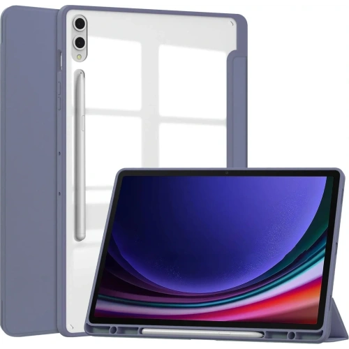 Etui Bizon Case Tab Clear Matt do Samsung Galaxy Tab S10 Plus / S9 Plus lawendowe