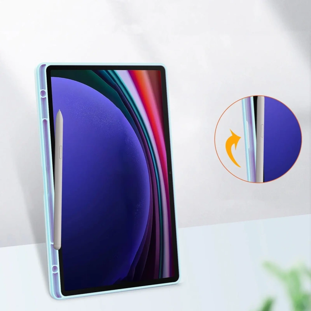 Hurtownia GSM - Etui Bizon Case Tab Clear Matt do Samsung Galaxy Tab S10 Plus / S9 Plus błękitne - BIZ2490 - {ean13} - Hurt