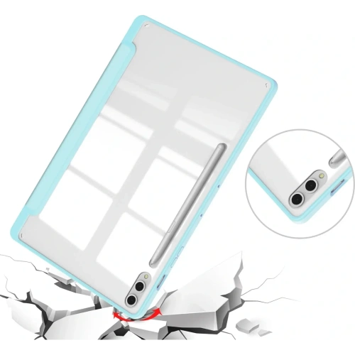 Etui Bizon Case Tab Clear Matt do Samsung Galaxy Tab S10 Plus / S9 Plus błękitne