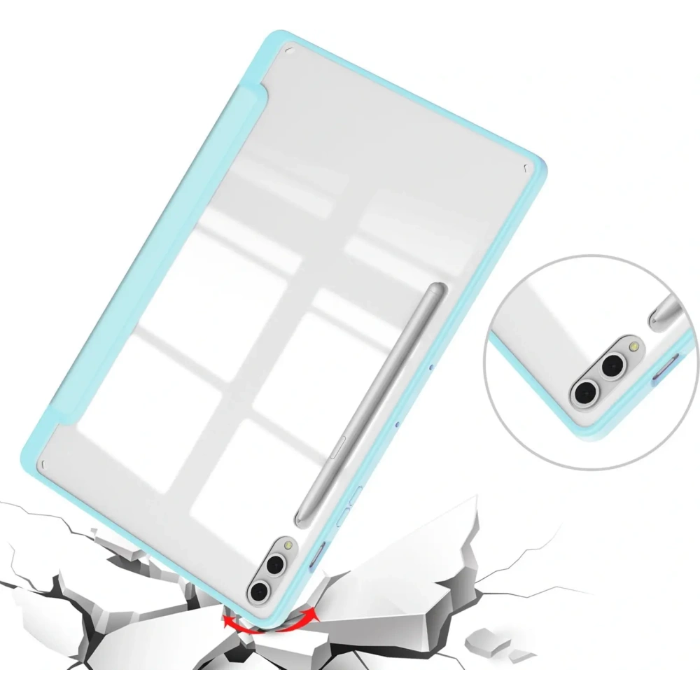 Hurtownia GSM - Bizon Case Tab Clear Matt Samsung Galaxy Tab S10 Plus / S9 Plus blau - BIZ2490 - {ean13} - Hurt