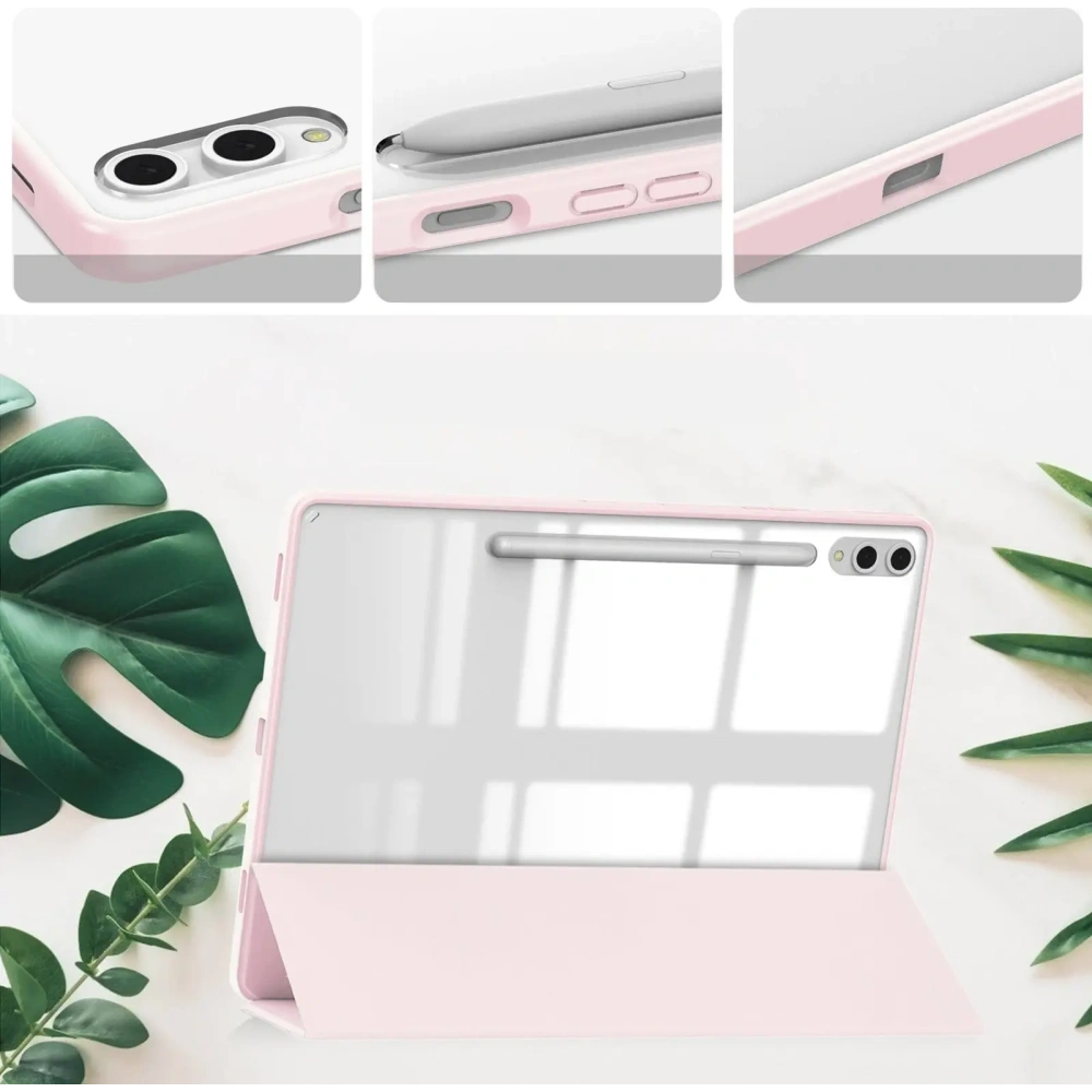 Hurtownia GSM - Etui Bizon Case Tab Clear Matt do Samsung Galaxy Tab S10 Plus / S9 Plus jasnoróżowe - BIZ2491 - {ean13} - Hurt