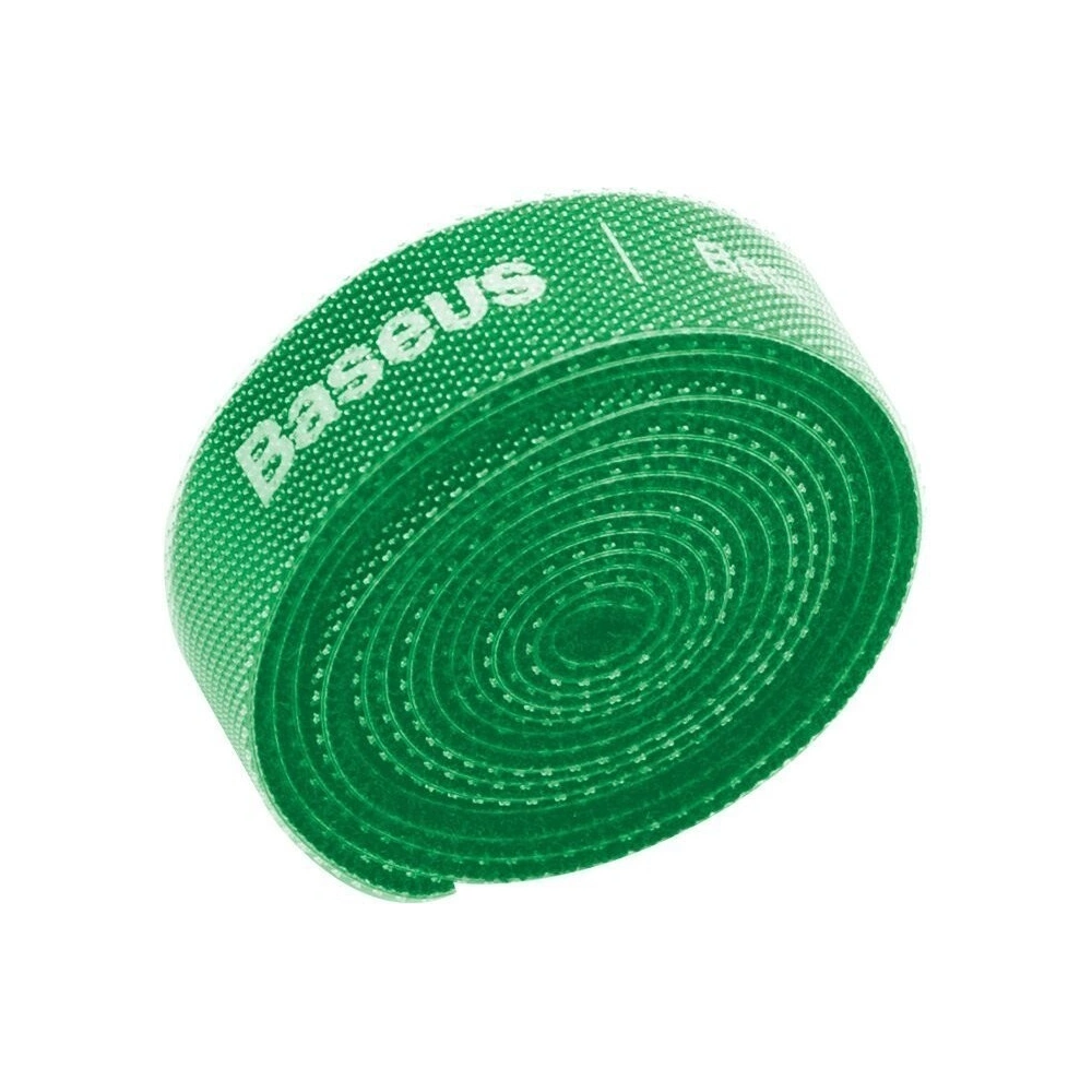Hurtownia GSM - Taśma rzepowa, organizer kabli Baseus Colourful Circle Velcro Straps 1m (zielony) - BSU1366GRN - {ean13} - Hurt