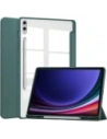 Etui Bizon Case Tab Clear Matt do Samsung Galaxy Tab S10 Plus / S9 Plus tmavě zelené