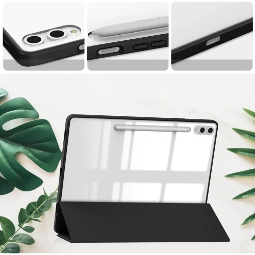 Etui Bizon Case Tab Clear Matt do Samsung Galaxy Tab S10 Plus / S9 Plus czarne