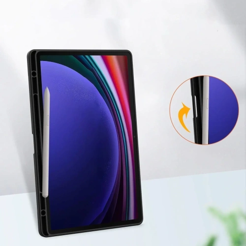 Etui Bizon Case Tab Clear Matt do Samsung Galaxy Tab S10 Plus / S9 Plus czarne