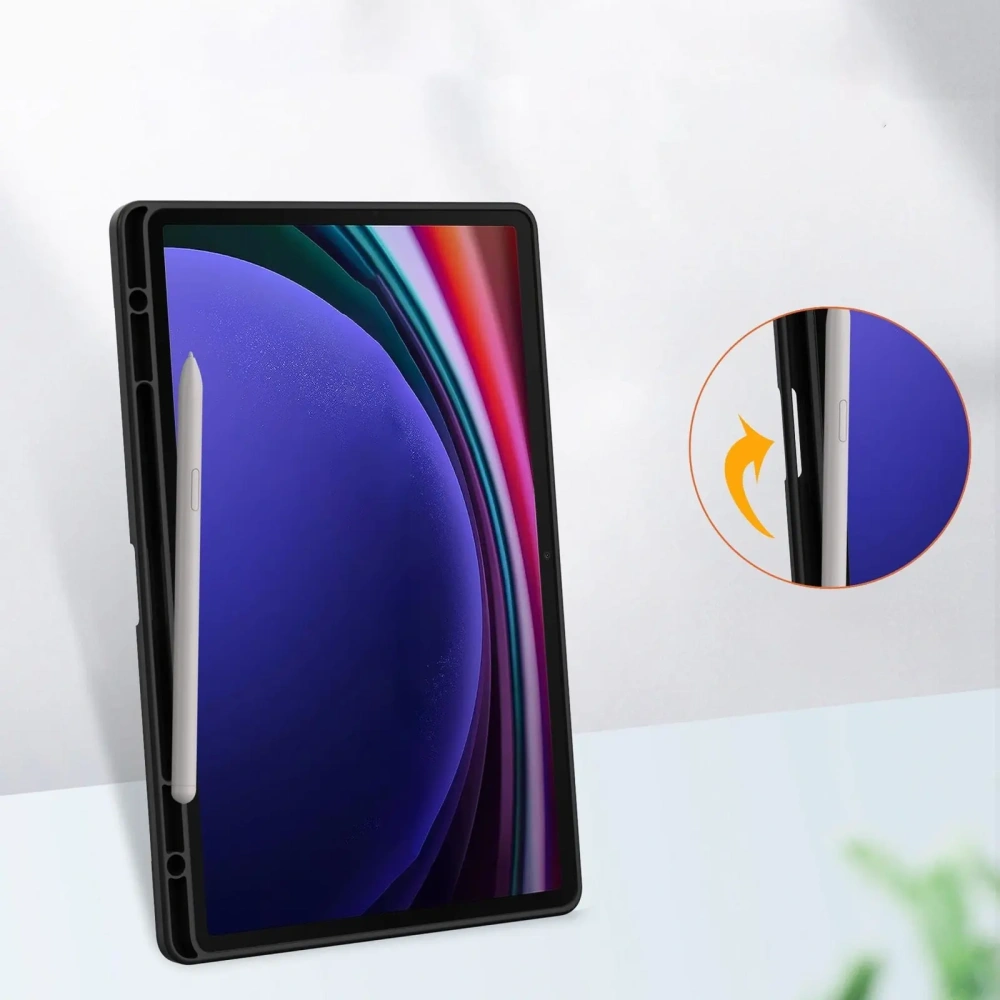 Hurtownia GSM - Caz Bizon Tab Clear Matt Samsung Galaxy Tab S10 Plus / S9 Plus negru - BIZ2494 - {ean13} - Hurt