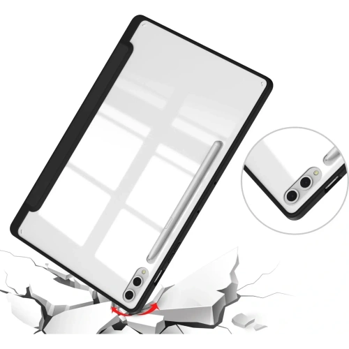 Etui Bizon Case Tab Clear Matt do Samsung Galaxy Tab S10 Plus / S9 Plus czarne