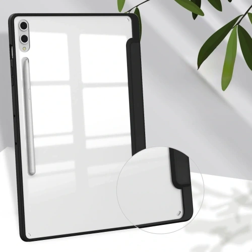 Etui Bizon Case Tab Clear Matt do Samsung Galaxy Tab S10 Plus / S9 Plus czarne