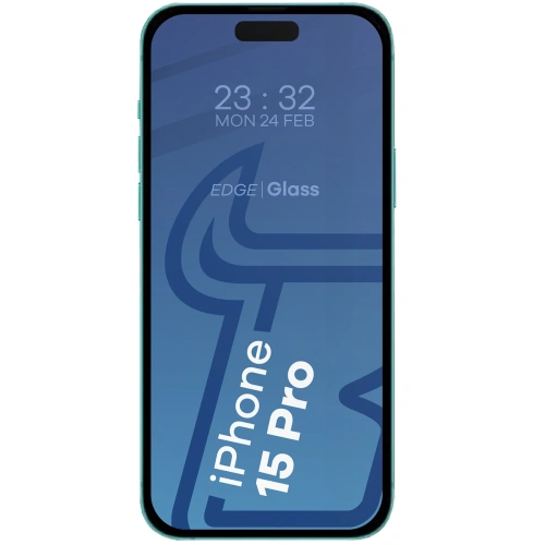 Szkło hartowane Bizon Glass Edge 2 do Apple iPhone 15 Pro czarne