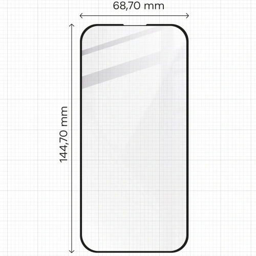Szkło hartowane Bizon Glass Edge 2 do Apple iPhone 15 / 16 czarne