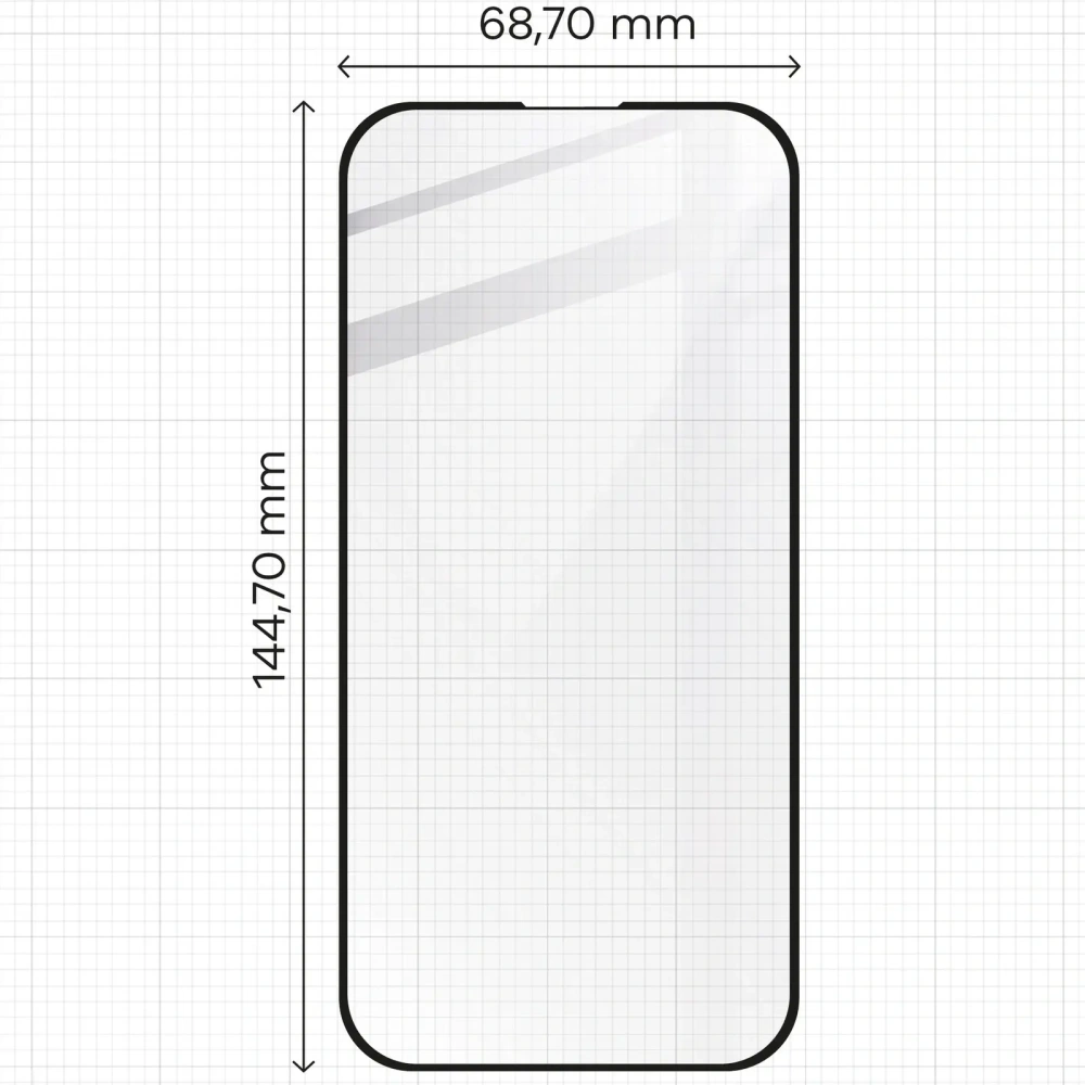 Hurtownia GSM - Bizon Glass Edge 2 Apple iPhone 15 / 16 fekete - BIZ3095 - {ean13} - Hurt