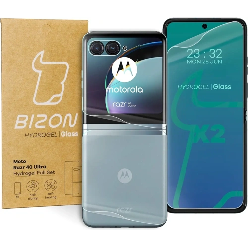 Folia hydrożelowa na tył i przód Bizon Glass Hydrogel Motorola Razr 40 Ultra