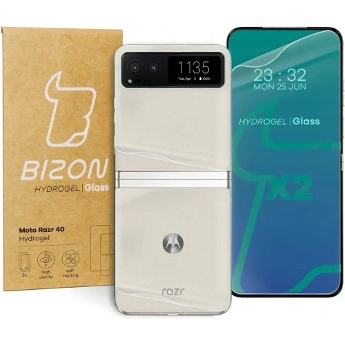 Folia hydrożelowa na tył i przód Bizon Glass Hydrogel Motorola Razr 40