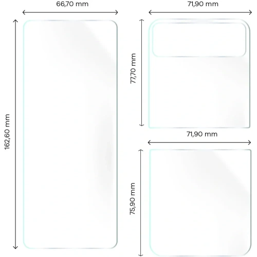 Folia hydrożelowa na tył i przód Bizon Glass Hydrogel Motorola Razr 40
