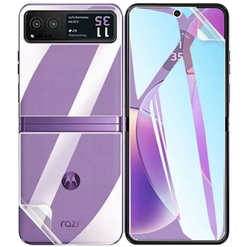 Folia hydrożelowa na tył i przód Bizon Glass Hydrogel Motorola Razr 40