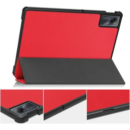 Etui Bizon Case Tab Croc do Xiaomi Redmi Pad SE czerwone