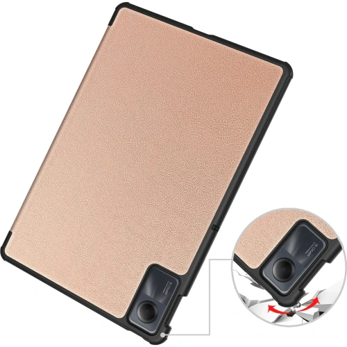 Etui Bizon Case Tab Croc do Xiaomi Redmi Pad SE różowozłote