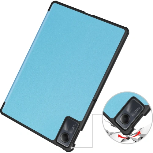 Etui Bizon Case Tab Croc do Xiaomi Redmi Pad SE błękitne