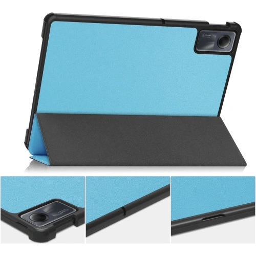 Etui Bizon Case Tab Croc do Xiaomi Redmi Pad SE błękitne