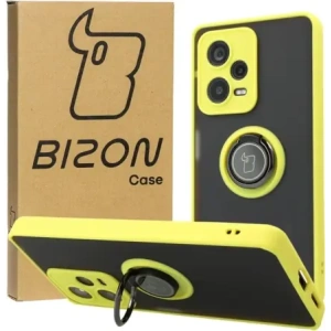 Hurtownia GSM - Bizon Case Hybrid Ring Xiaomi Redmi Note 12 Pro+ 5G füstös sárga kerettel - BIZ3112 - {ean13} - Hurt