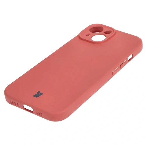 Etui Bizon Case Silicone do Apple iPhone 15 brudny róż
