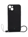 Caz de silicon Bizon Apple iPhone 15 Plus negru
