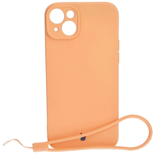 Etui Bizon Case Silicone do Apple iPhone 15 Plus pomarańczowe