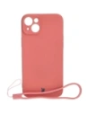 Etui Bizon Case Silicone do Apple iPhone 15 Plus špinavě růžová