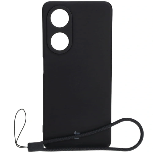 Etui Bizon Case Silicone Sq do Oppo A98 5G czarne